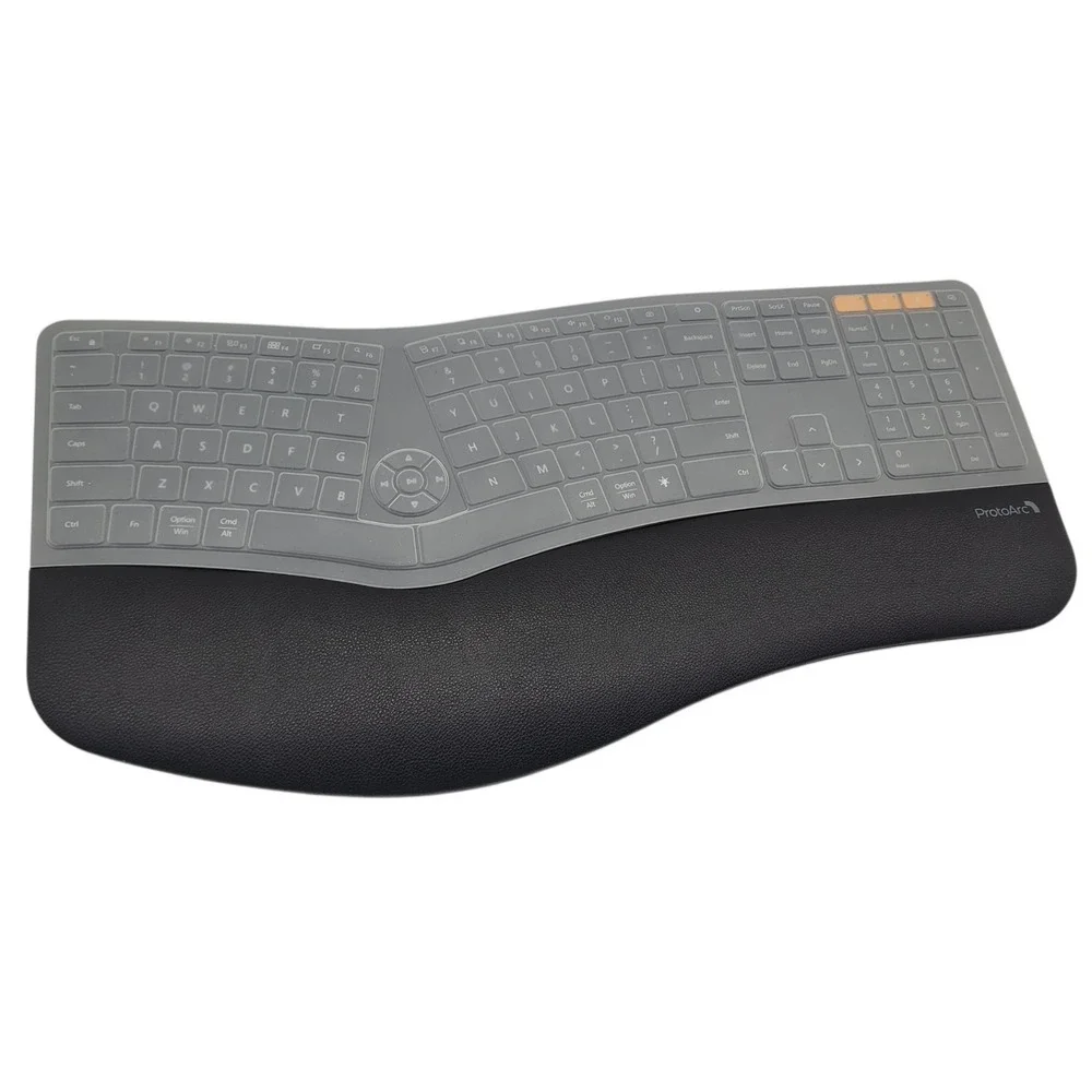 ProtoArc EK01 Plus Ergonomic Split Bluetooth Keyboard USB Wireless Backlit Black